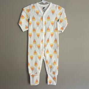 NWT- Monica and Andy Organic Cotton Baby Pajamas Candy Corn